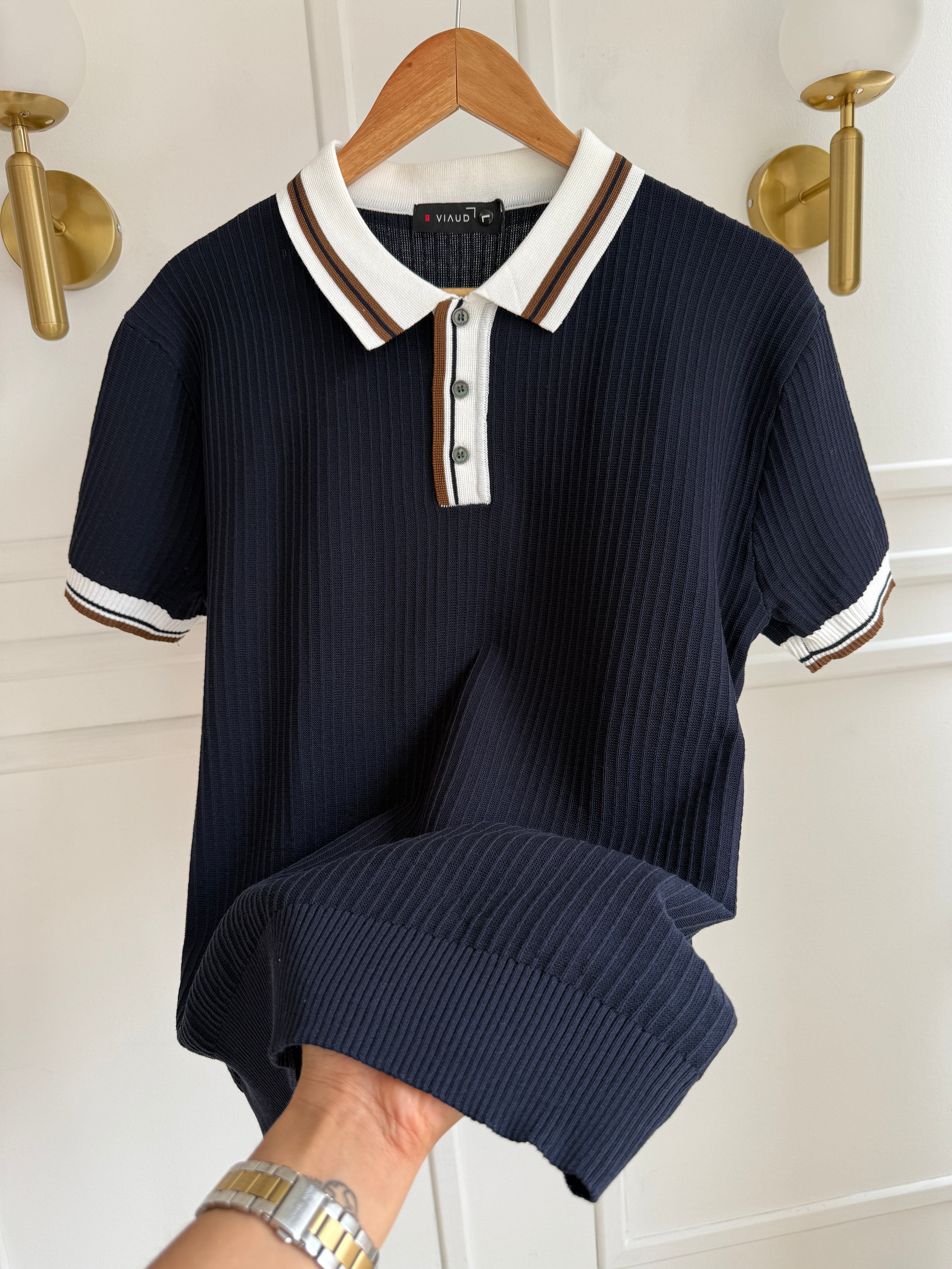 Camisa Polo en Hilo Tejido Premium - Contrast