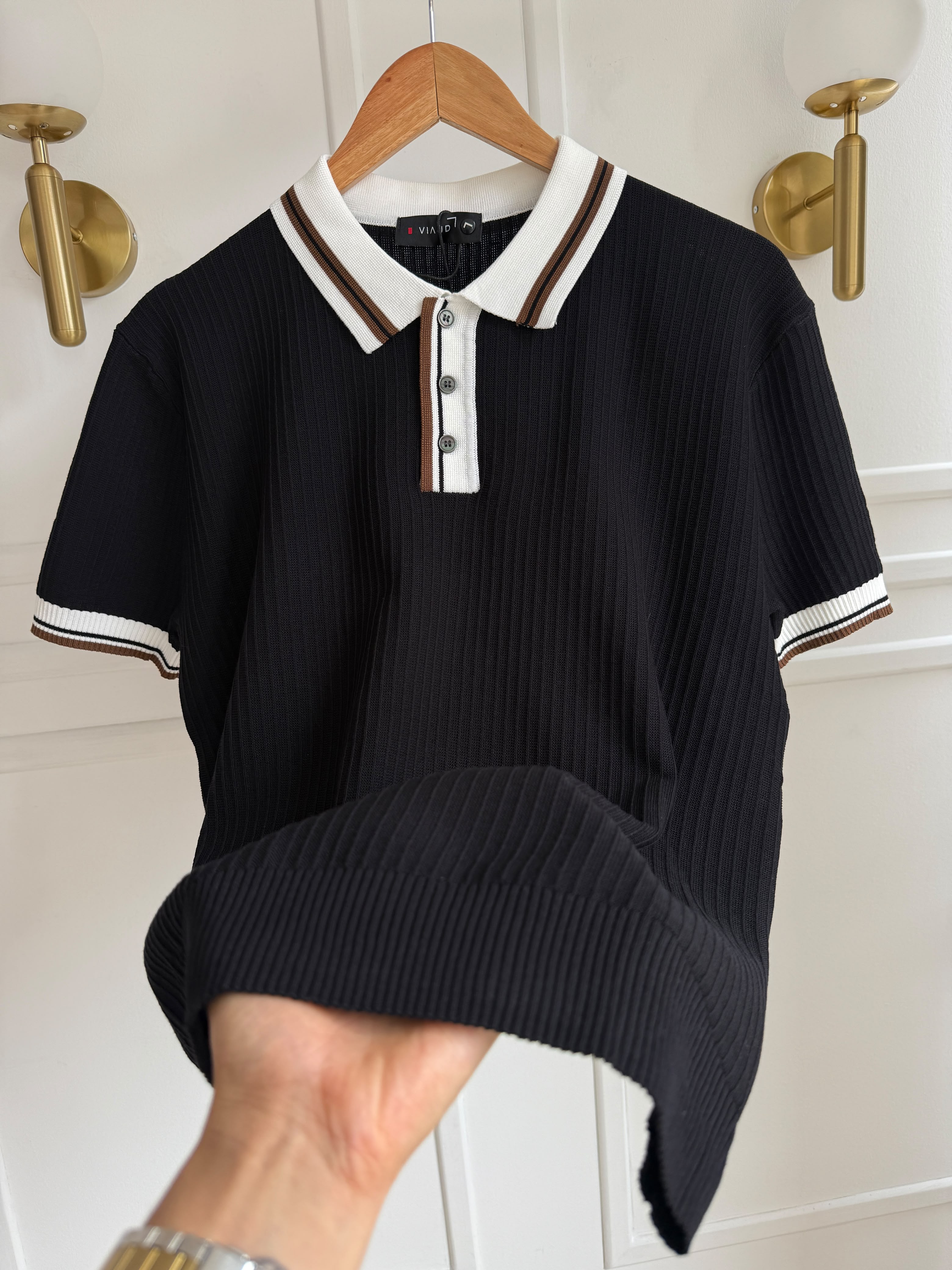 Camisa Polo en Hilo Tejido Premium - Contrast