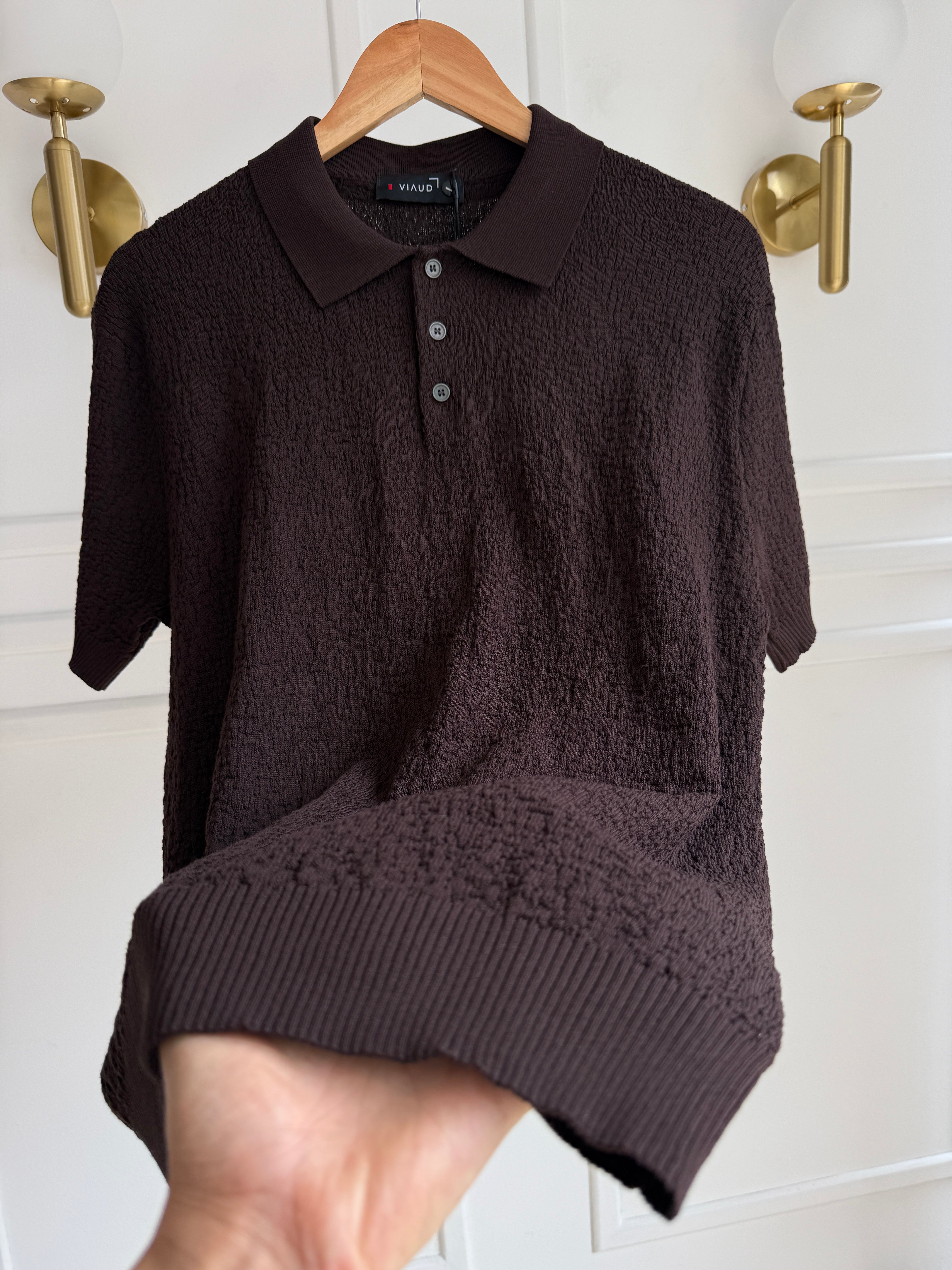 Camisa Polo En Hilo Tejido Premium - Textured