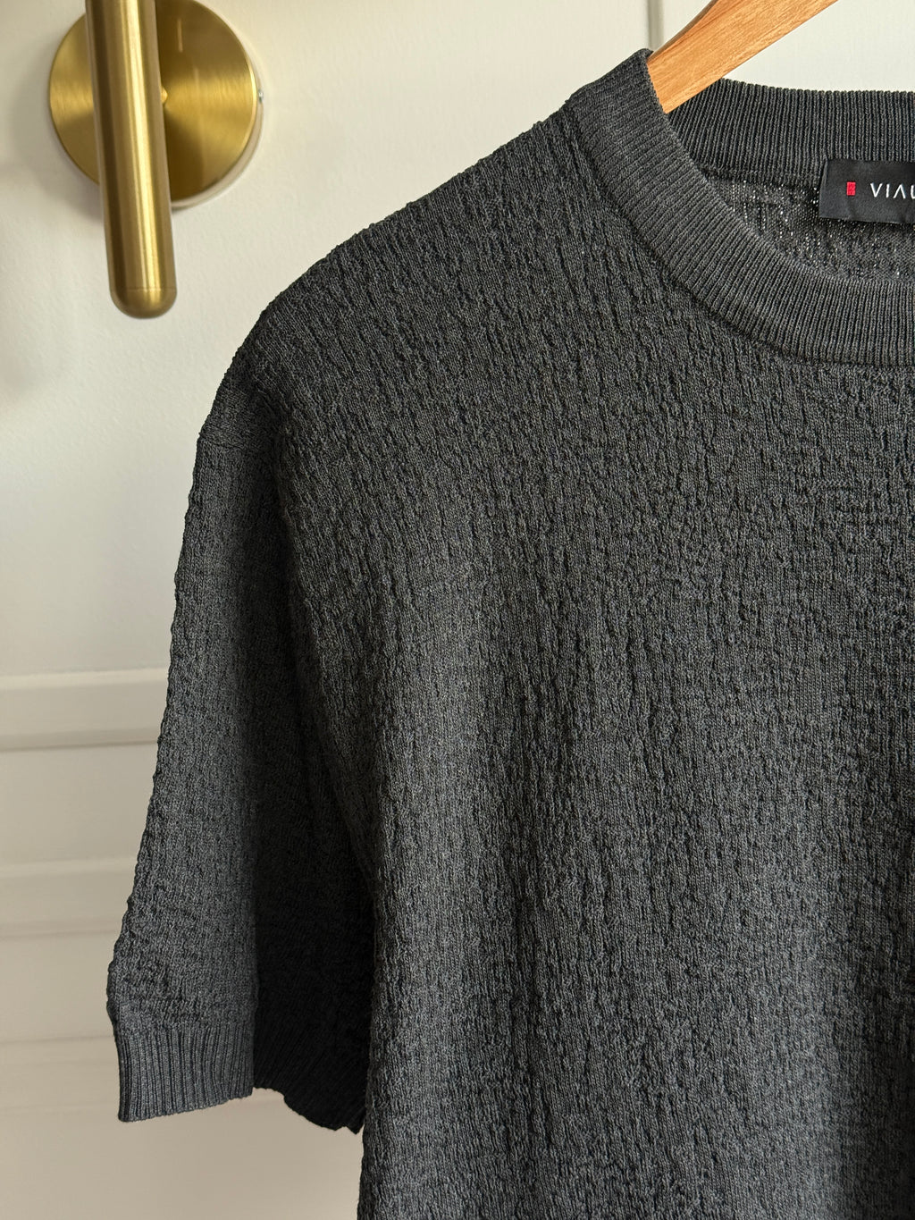Camisa Cuello Redondo en Hilo Tejido Premium - Milano