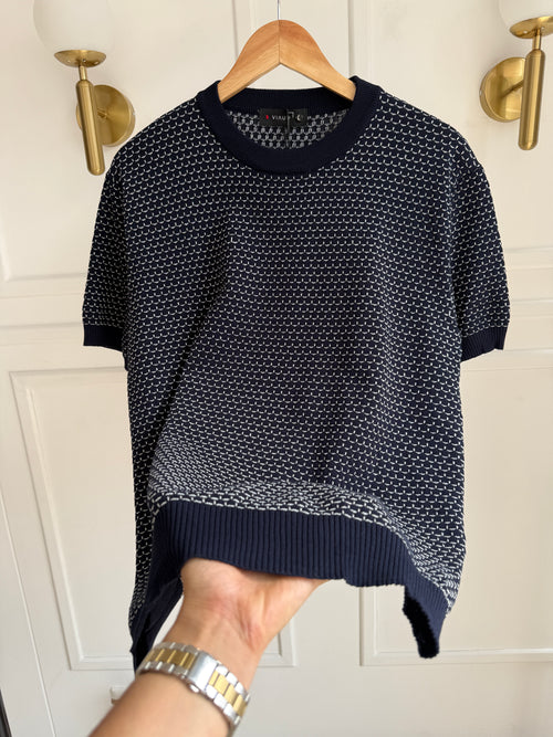 Camisa Cuello Redondo En Hilo Tejido Premium - Jacquard