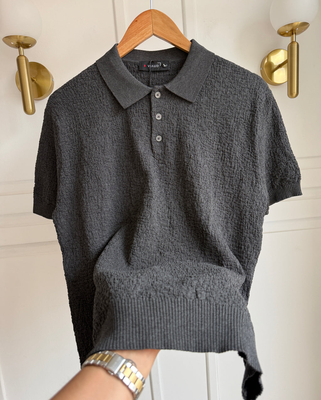 Camisa Polo En Hilo Tejido Premium - Textured