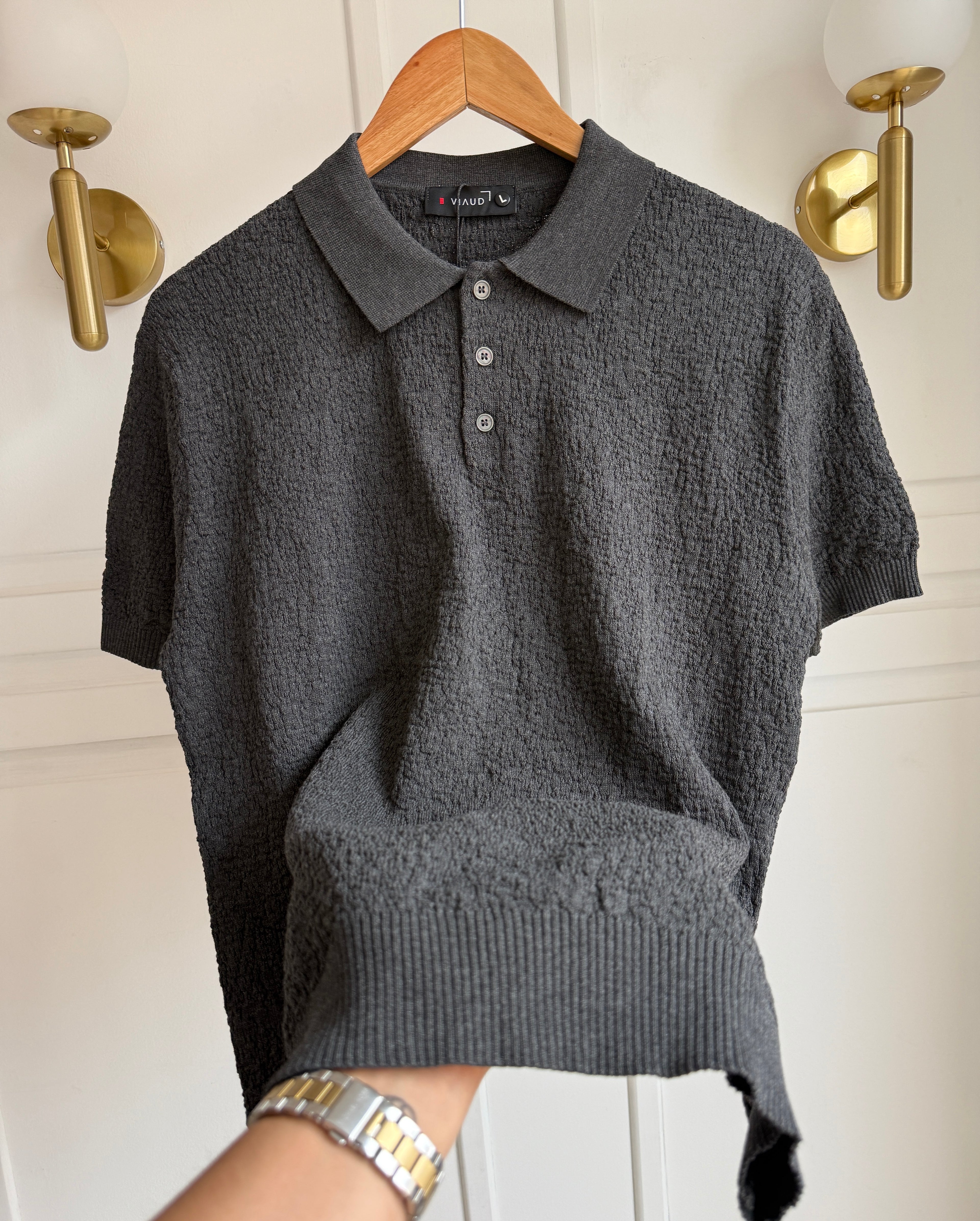 Camisa Polo En Hilo Tejido Premium - Textured