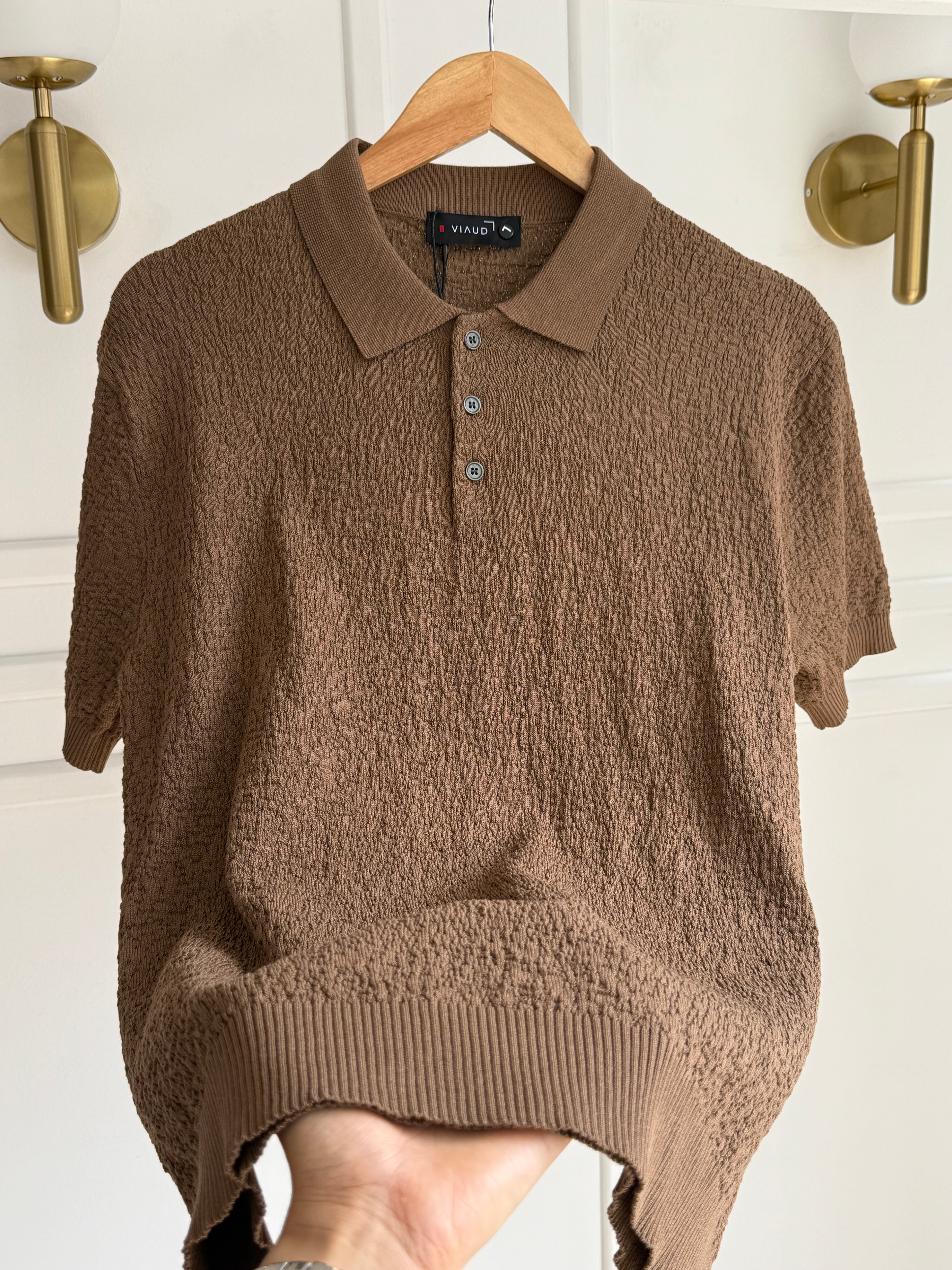 Camisa Polo En Hilo Tejido Premium - Textured