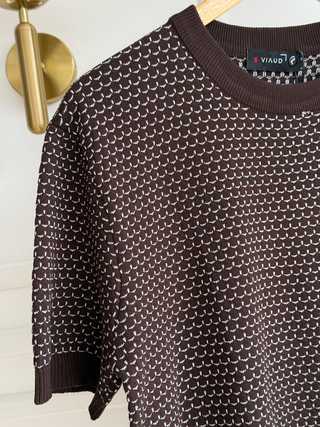 Camisa Cuello Redondo En Hilo Tejido Premium - Jacquard