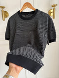 Camisa Cuello Redondo En Hilo Tejido Premium - Jacquard