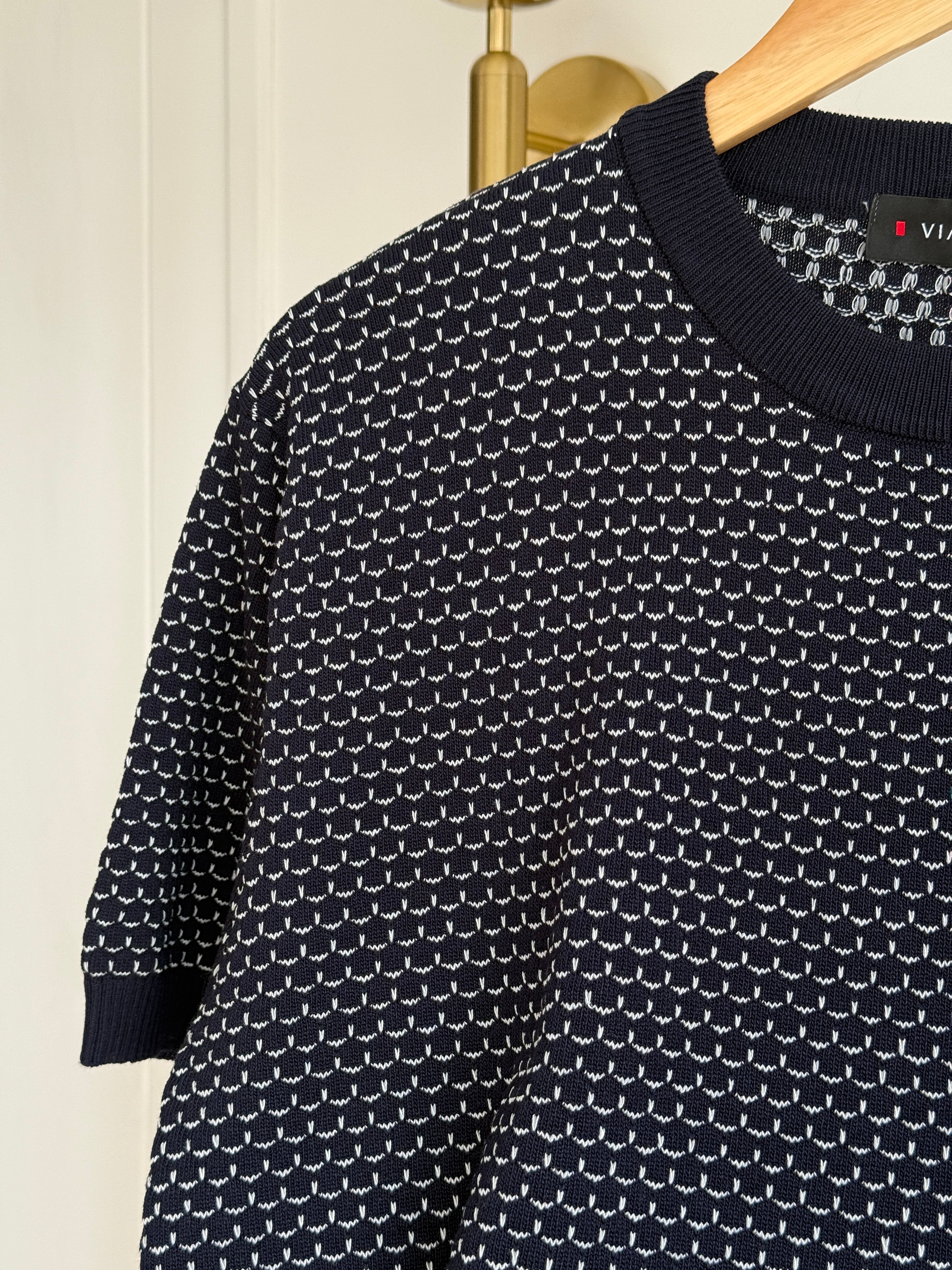 Camisa Cuello Redondo En Hilo Tejido Premium - Jacquard