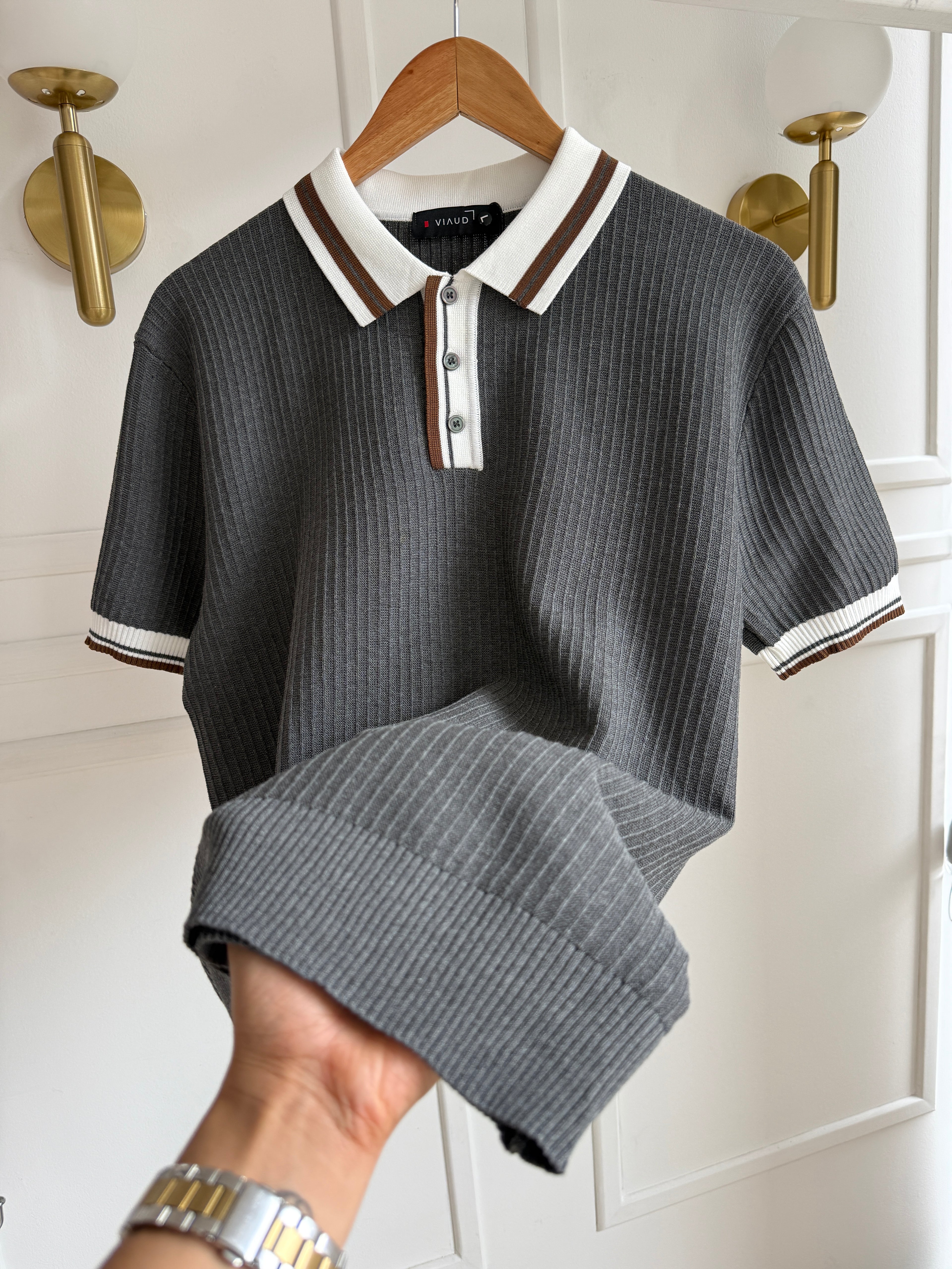 Camisa Polo en Hilo Tejido Premium - Contrast