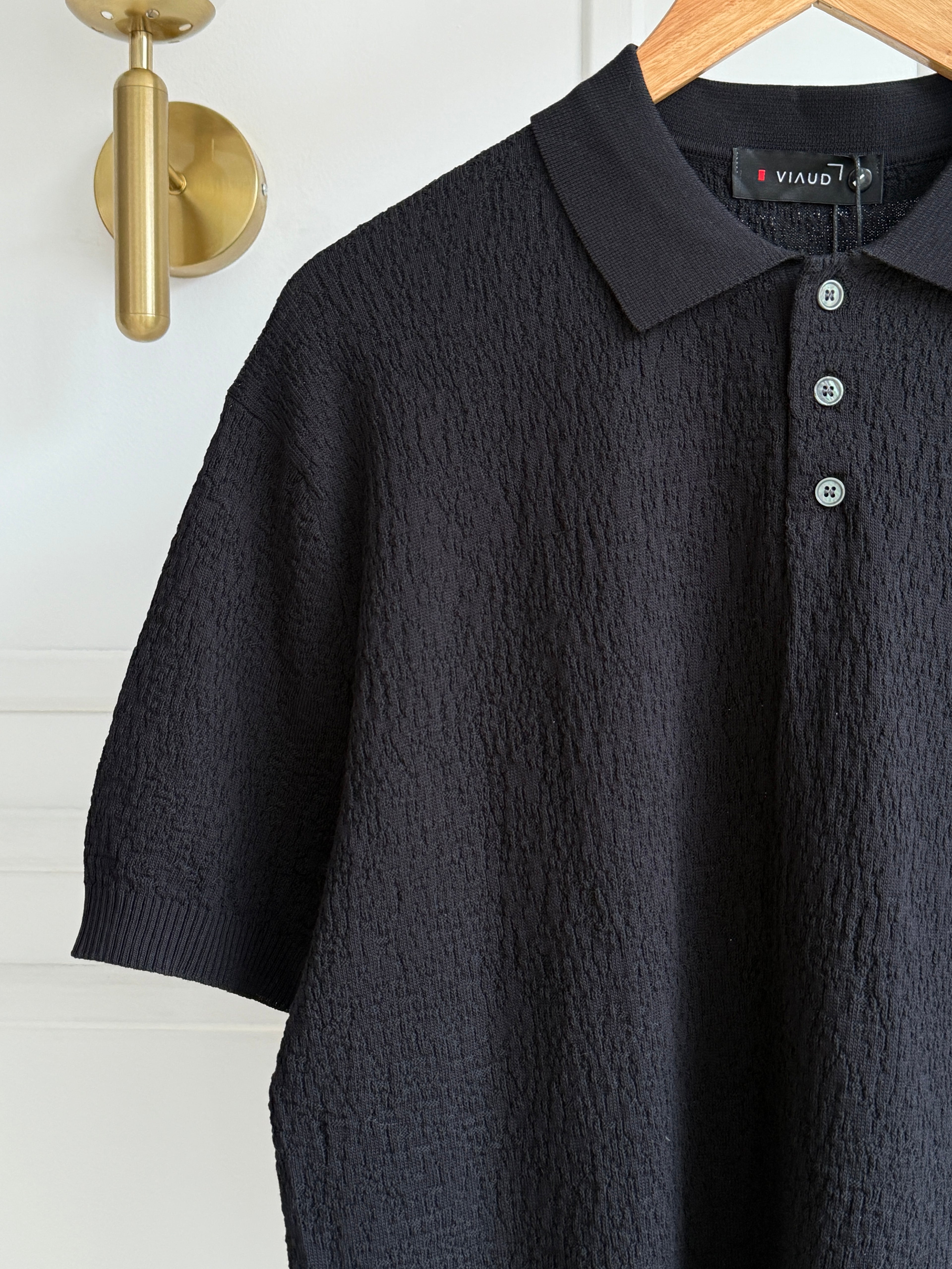 Camisa Polo En Hilo Tejido Premium - Textured
