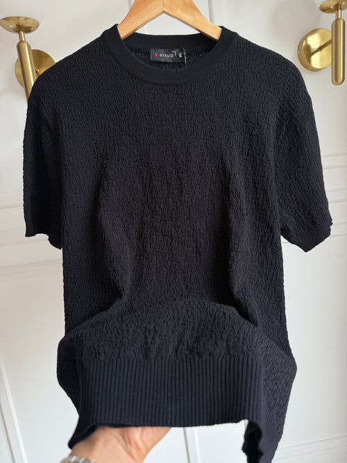 Camisa Cuello Redondo en Hilo Tejido Premium - Milano