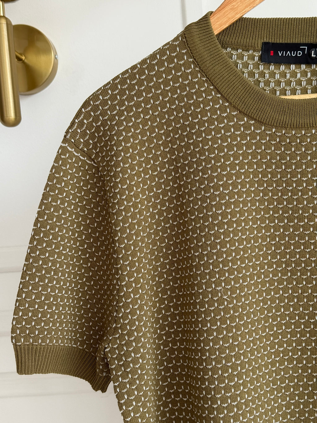 Camisa Cuello Redondo En Hilo Tejido Premium - Jacquard