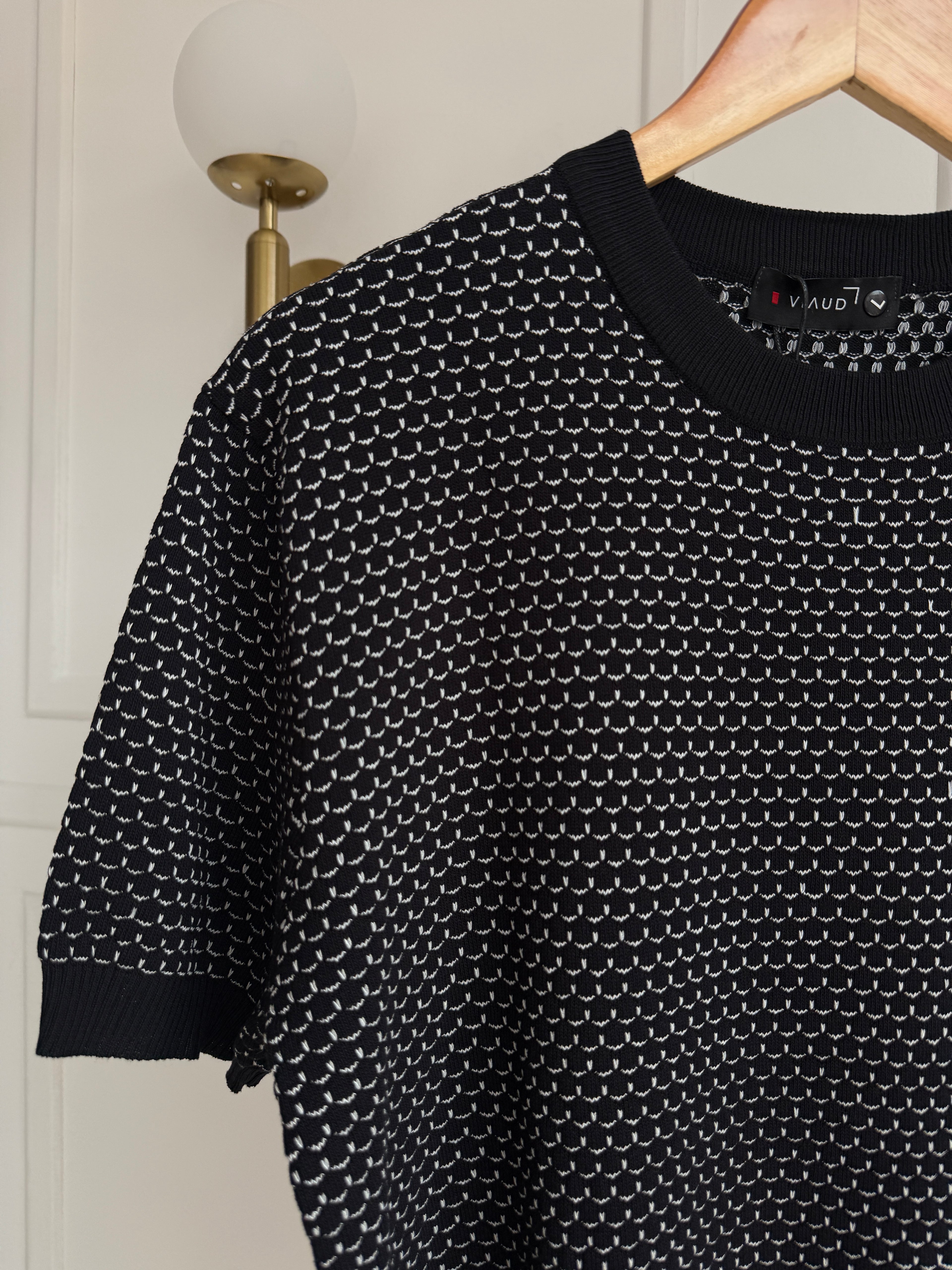 Camisa Cuello Redondo En Hilo Tejido Premium - Jacquard