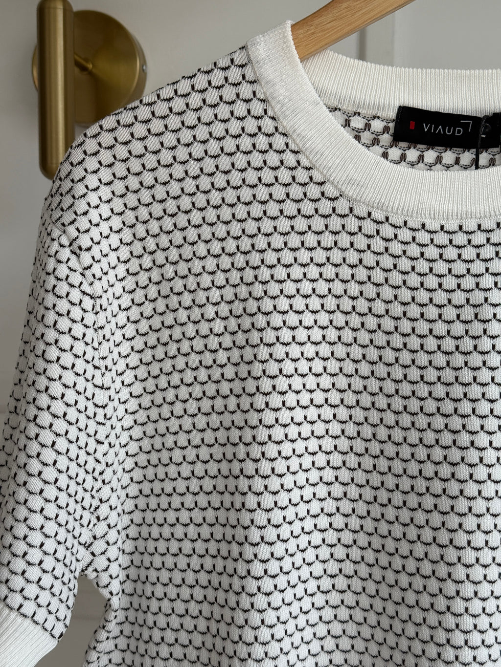 Camisa Cuello Redondo En Hilo Tejido Premium - Jacquard